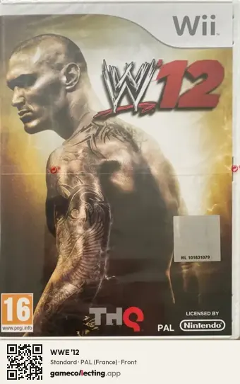 WWE '12 Nintendo Wii, France box front