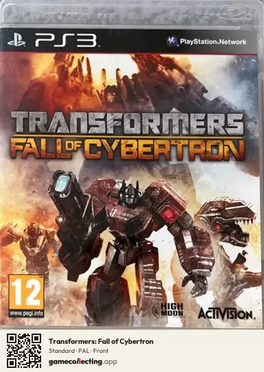 Transformers: Fall of Cybertron PlayStation 3, PAL box front