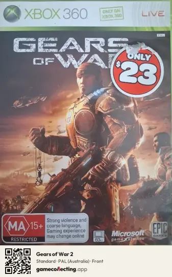 Gears of War 2 Xbox 360, Australia box front