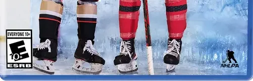 NHL 23, the ESRB box on its front