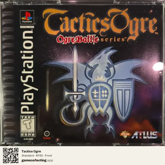 Tactics Ogre PlayStation, NTSC box front