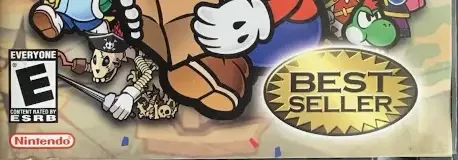 Paper Mario: The Thousand-Year Door, the ESRB box on its front