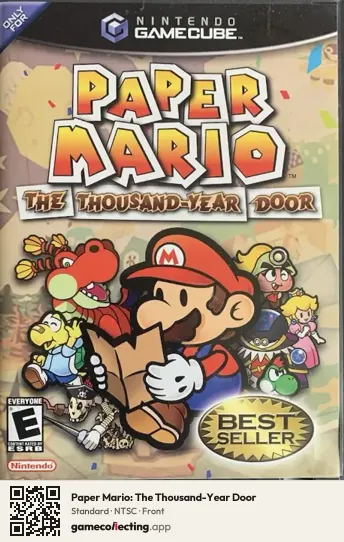 Paper Mario: The Thousand-Year Door Nintendo GameCube, NTSC box front