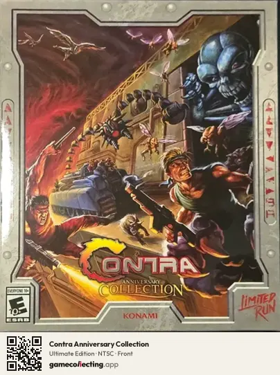Contra Anniversary Collection PlayStation 4, NTSC box front