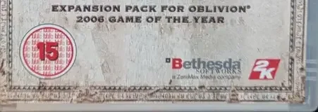 The Elder Scrolls IV: Shivering Isles, the BBFC circle on its front