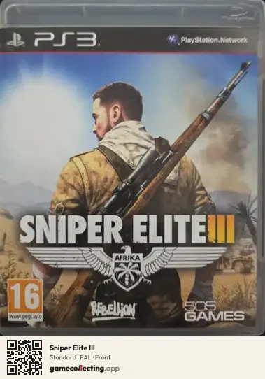 Sniper Elite III PlayStation 3, PAL box front