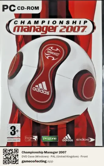 Championship Manager 2007 Computer, United Kingdom box front