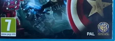 LEGO Marvel's Avengers, the PEGI square on its front