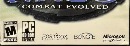 Halo: Combat Evolved, the ESRB box on its front