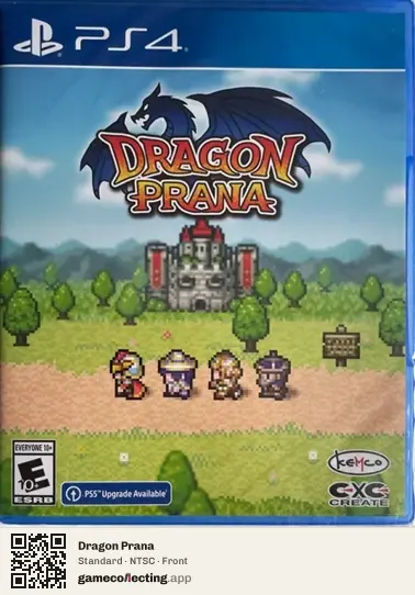 Dragon Prana PlayStation 4, NTSC box front