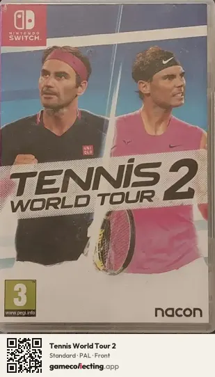 Tennis World Tour 2 Nintendo Switch, PAL box front
