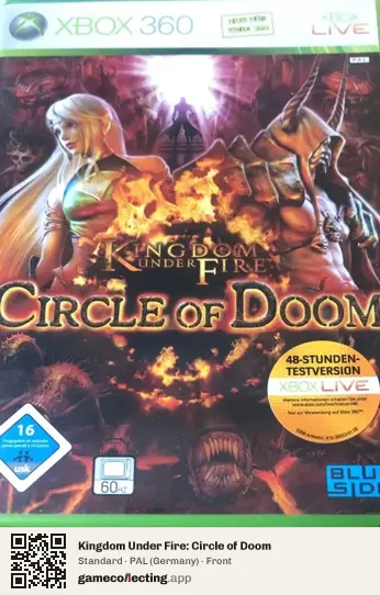 Kingdom Under Fire: Circle of Doom Xbox 360, Germany box front