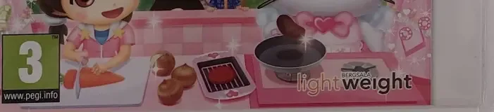 Hello Kitty and the Apron of Magic: Rhythm Cooking, the PEGI square on its front