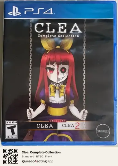 Clea: Complete Collection PlayStation 4, NTSC box front