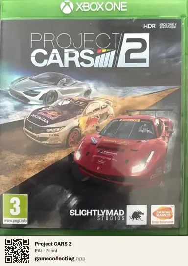Project CARS 2 Xbox One, PAL box front