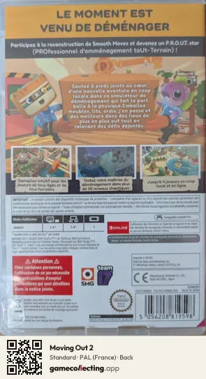 Moving Out 2 Nintendo Switch, France box back
