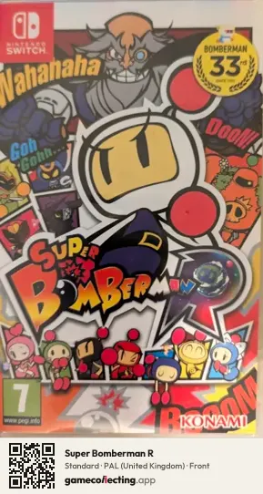 Super Bomberman R Nintendo Switch, United Kingdom box front