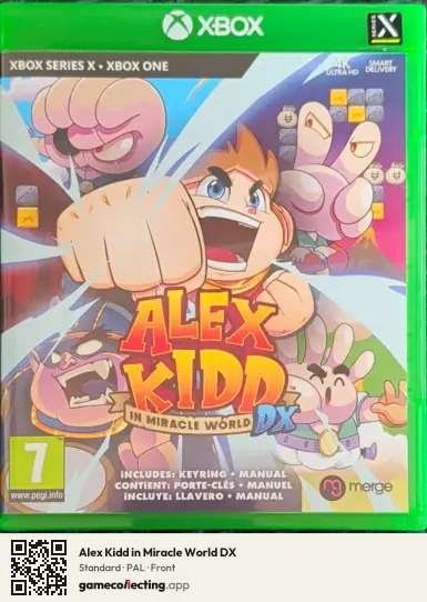 Alex Kidd in Miracle World DX Xbox Series X, PAL box front