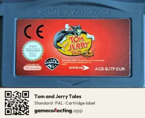 Tom and Jerry Tales Game Boy Advance, PAL cartridge label