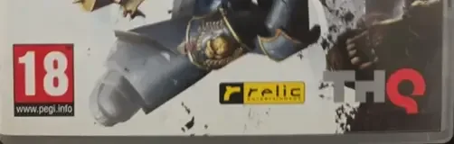 Warhammer 40,000: Space Marine, the PEGI square on its front