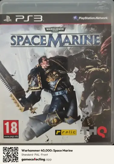Warhammer 40,000: Space Marine PlayStation 3, PAL box front