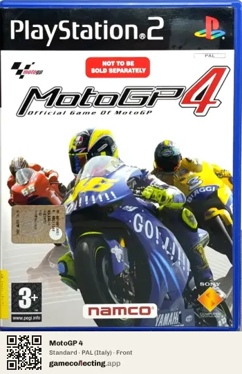 MotoGP 4 PlayStation 2, Italy box front