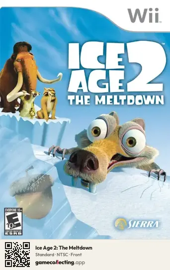 Ice Age 2: The Meltdown Nintendo Wii, NTSC box front