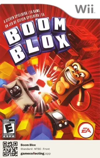 Boom Blox Nintendo Wii, NTSC box front