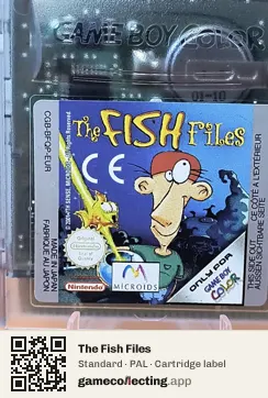 The Fish Files Game Boy Color, PAL cartridge label