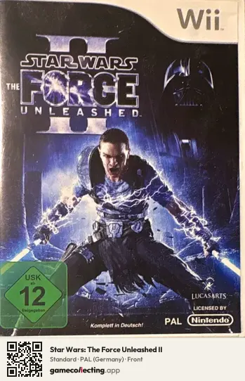Star Wars: The Force Unleashed II Nintendo Wii, Germany box front
