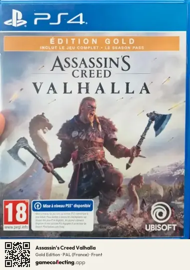 Assassin's Creed Valhalla PlayStation 4, France box front