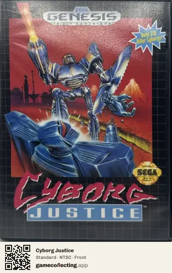 Cyborg Justice Sega Mega Drive / Genesis, NTSC box front