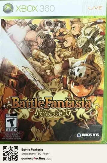 Battle Fantasia Xbox 360, NTSC box front