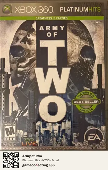Army of Two Xbox 360, NTSC box front