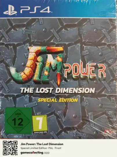Jim Power: The Lost Dimension PlayStation 4, PAL box front