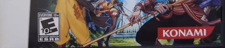 Suikoden Tierkreis, the ESRB box on its front