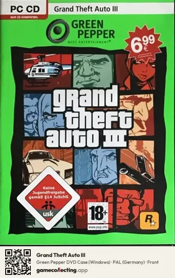 Grand Theft Auto III Computer, Germany box front