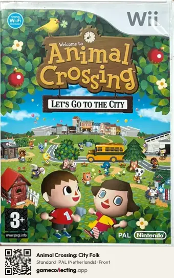 Animal Crossing: City Folk Nintendo Wii, Netherlands box front