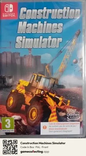 Construction Machines Simulator Nintendo Switch, PAL box front