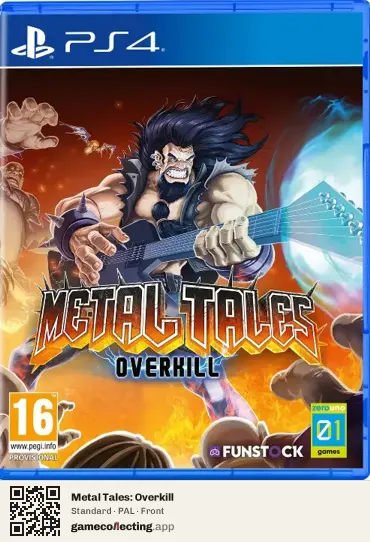 Metal Tales: Overkill PlayStation 4, PAL box front