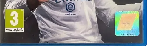 FIFA 18, the PEGI square on its front