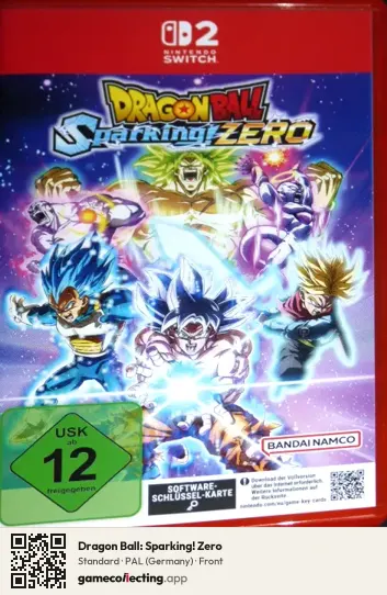 Dragon Ball: Sparking! Zero Nintendo Switch 2, Germany box front