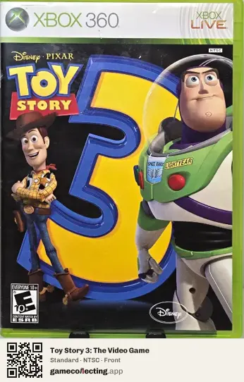 Toy Story 3: The Video Game Xbox 360, NTSC box front