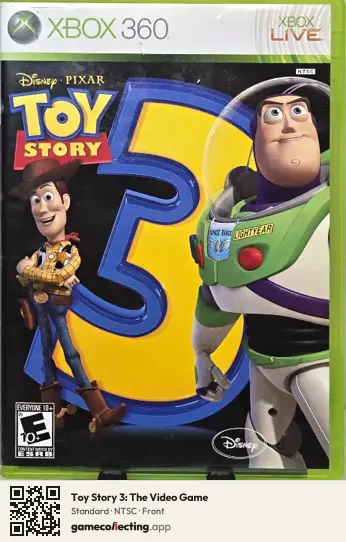 Toy Story 3: The Video Game Xbox 360, NTSC box front