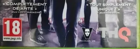 Saints Row: The Third, the PEGI square on its front