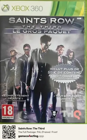 Saints Row: The Third Xbox 360, France box front