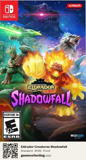 Eldrador Creatures Shadowfall Nintendo Switch, NTSC box front