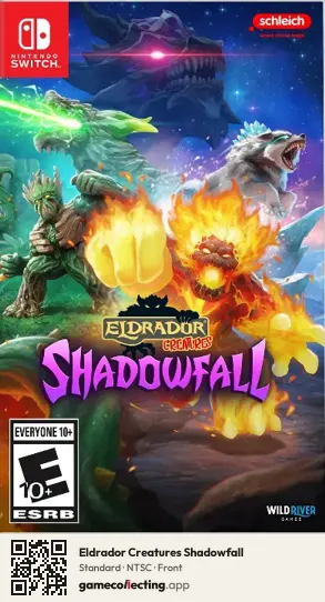 Eldrador Creatures Shadowfall Nintendo Switch, NTSC box front