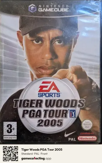 Tiger Woods PGA Tour 2005 Nintendo GameCube, PAL box front