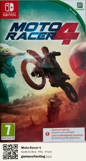 Moto Racer 4 Nintendo Switch, PAL box front